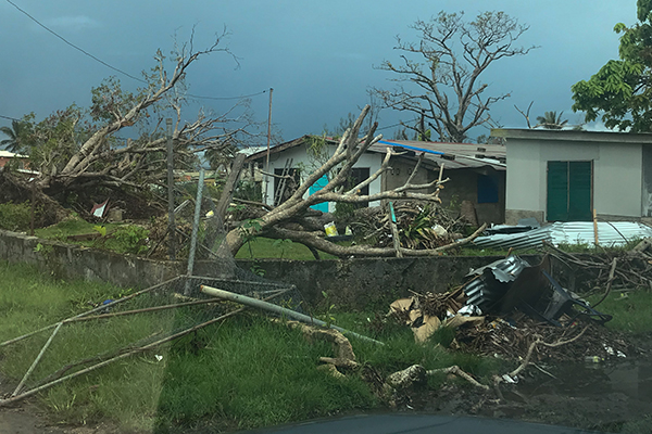 Cyclone damage Santo 1