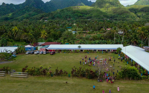 ANITA Aerial view of Takitumu School (photo credit: Tokorau Jim)